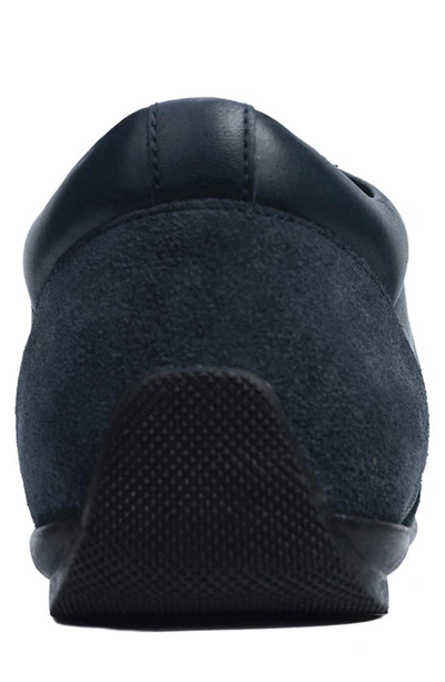 Carlos Santana Fleetwood Sneaker In Navy Blue Suede