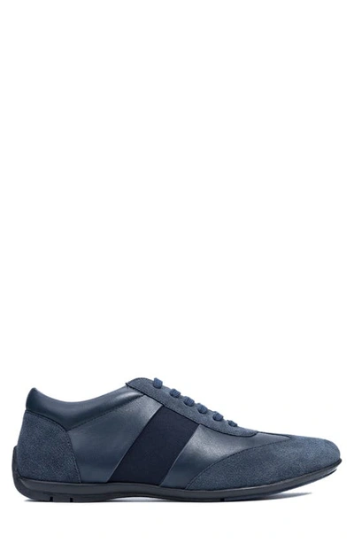 Shop Carlos Santana Fleetwood Sneaker In Navy Blue Suede