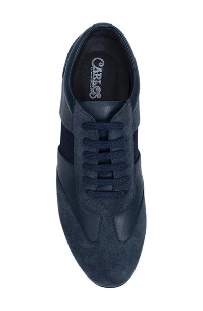 Shop Carlos Santana Fleetwood Sneaker In Navy Blue Suede