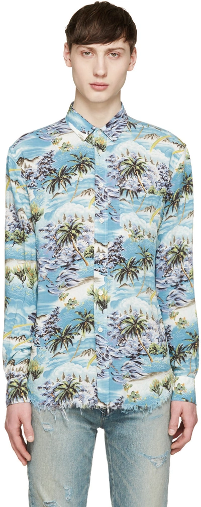 Saint Laurent Multicolor Hawaiian Shirt In Fantasy | ModeSens