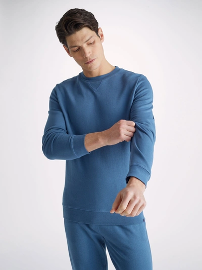 Derek Rose Quinn Sweatshirt In Denim