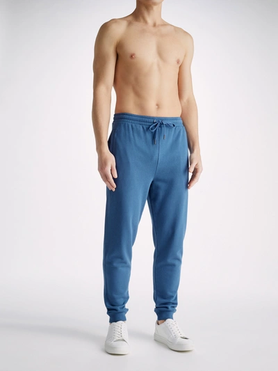Shop Derek Rose Men's Sweatpants Quinn Cotton Modal Denim