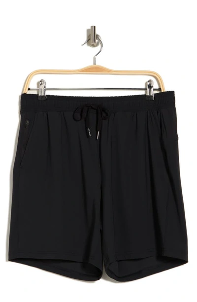 90 Degree By Reflex Warp Horizon Cargo Shorts In Black