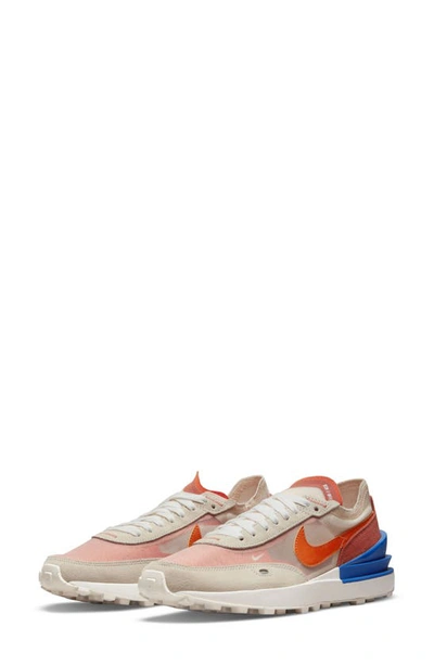 Shop Nike Waffle One Sneaker In Pearl White/ Orange