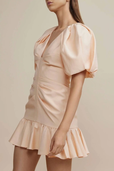 Shop Acler Grove Dress In Peach In Pink
