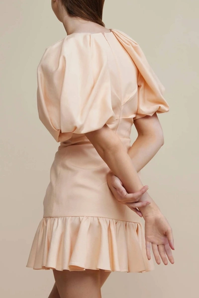 Shop Acler Grove Dress In Peach In Pink