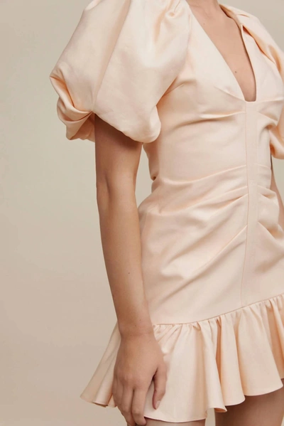 Shop Acler Grove Dress In Peach In Pink