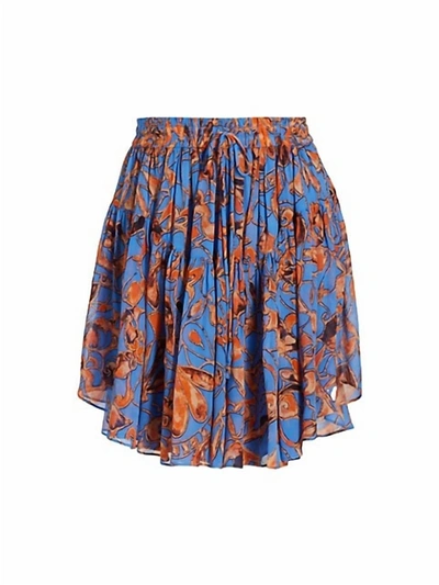 Shop A.l.c Lola Skirt In Blue Sea Multi
