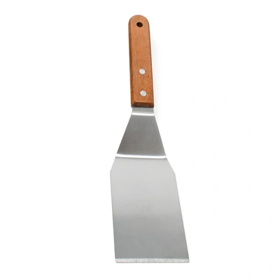Norpro Stainless Steel Scraper Spatula With Mahogany Handle, 12-inch In Silver