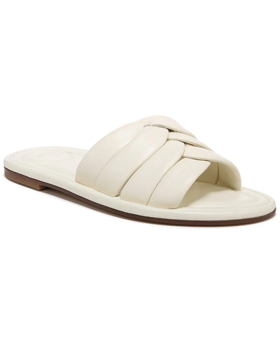 Shop Vince Palmetta Leather Slide In Beige