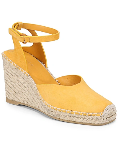 Shop Vince Cecilia Leather Espadrille In Brown