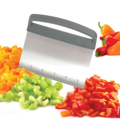 Norpro Nested Chopper And Scraper Set, Set Of 3 Utensils, Red And Gray In Red