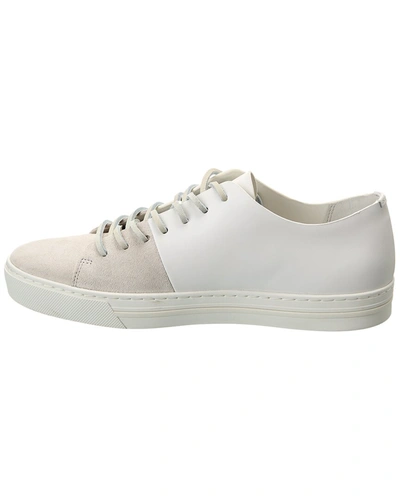Shop Vince Collins-2 Leather & Suede Sneaker In White
