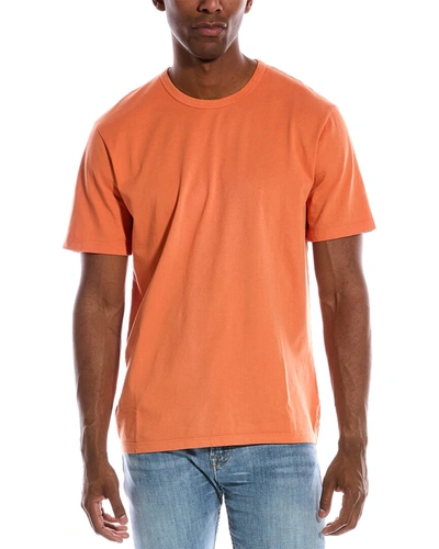 Shop Vince Garment Dye T-shirt In Red
