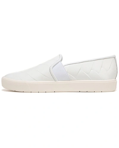 Shop Vince Blair-5 Leather Slip-on In White