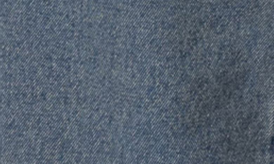 Edikted Oversize Low Rise Denim Bermuda Shorts In Blue-washed