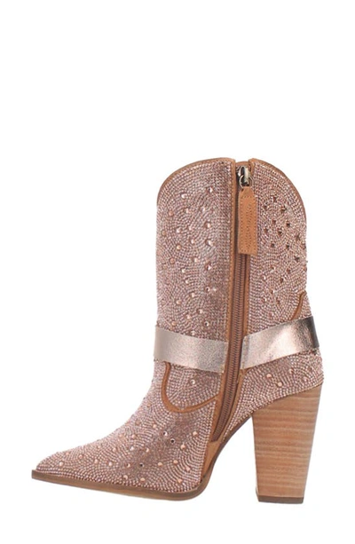 Shop Dingo Crown Jewel Western Boot In Rose Gold