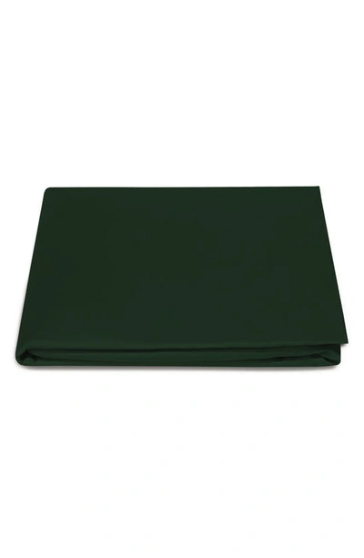 Shop Matouk Talita 615 Thread Count Cotton Sateen Fitted Sheet In Green