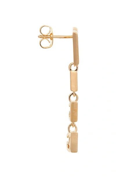 Shop Dolce & Gabbana Dolce&gabbana Dg Charm Drop Earrings In Gold