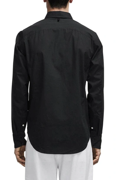 Shop Rag & Bone Fit One Zac Slim Fit Stretch Button-up Shirt In Black