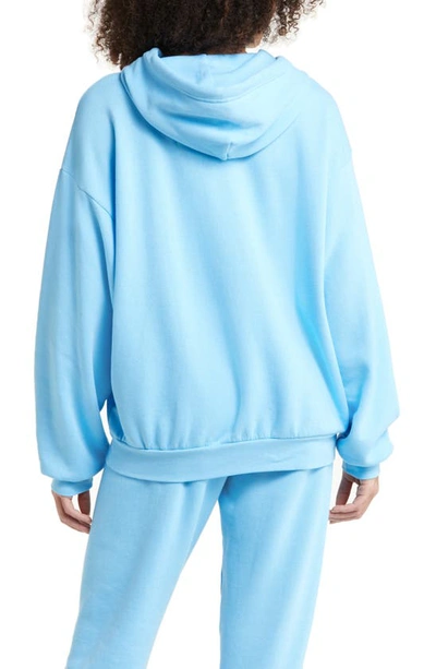 Shop Aviator Nation Relaxed Fit Logo Hoodie In Sky