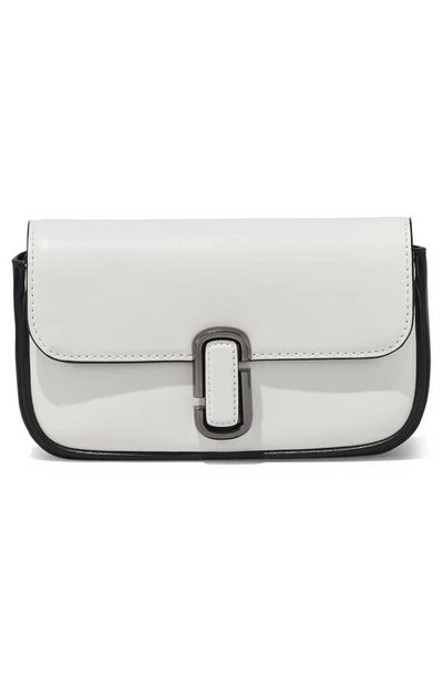 Shop Marc Jacobs The Bicolor J Marc Mini Bag In Black/ White