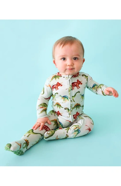 Shop Posh Peanut Buddy Fitted Footie Pajamas In Open Green
