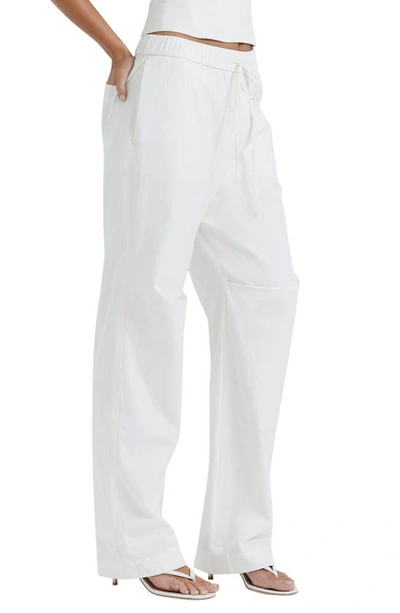 House Of Cb Drawstring Trousers In White