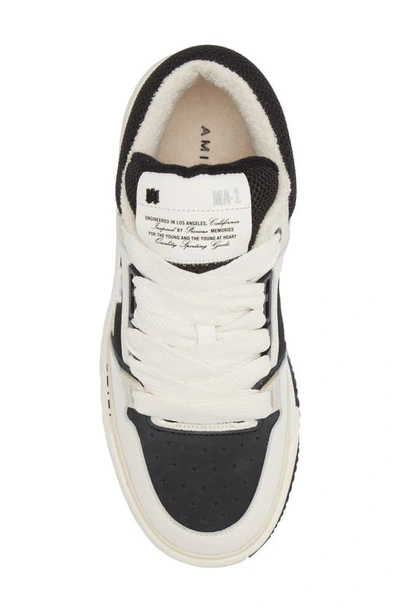 Shop Amiri Ma-1 Platform Skate Sneaker In White/ Black/ Mesh/ Leather