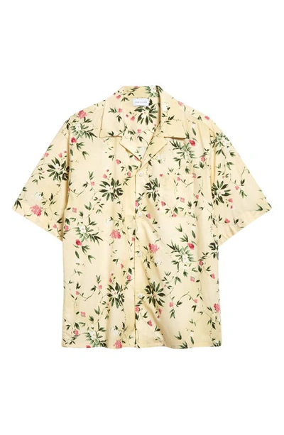 Shop John Elliott Floral Short Sleeve Camp Shirt In Mizuki