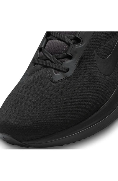 Shop Nike Air Winflo 10 Running Shoe In Black/ Black/ Anthracite
