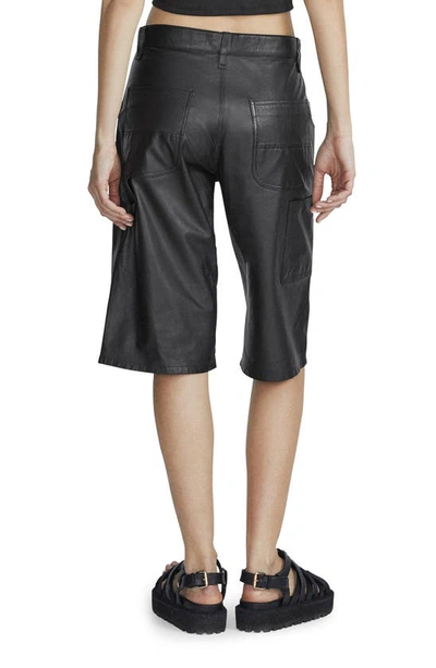 Shop Rag & Bone Cavalry Leather Shorts In Black
