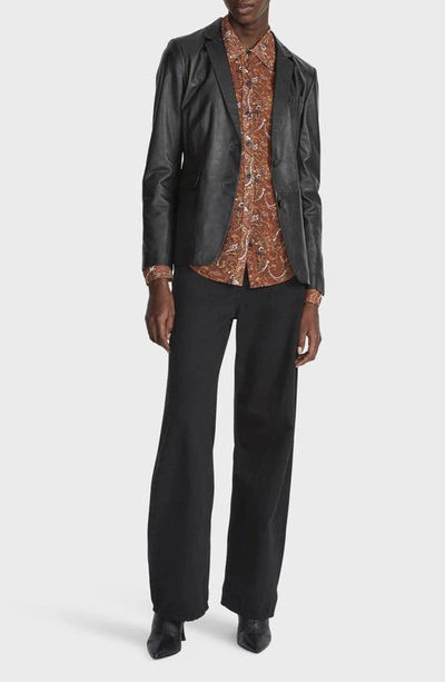 Rag & Bone Antonia Top In Brown Multi