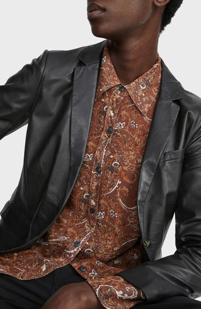 Rag & Bone Antonia Top In Brown Multi