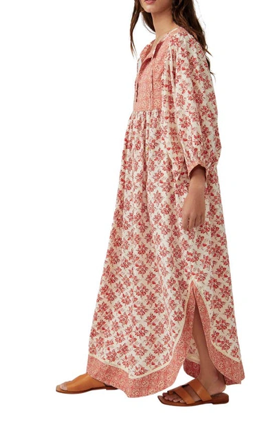 Shop Free People Hazy Maisy Floral Maxi Dress In Earth Combo