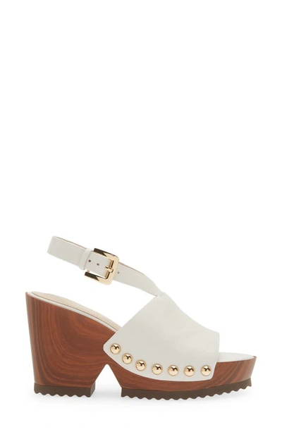 Shop Cecelia New York Amber Platform Wedge Sandal In Alabaster