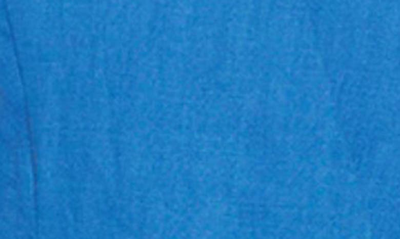 Shop Lost + Wander Siren Oasis Linen & Cotton Romper In Lapis Blue