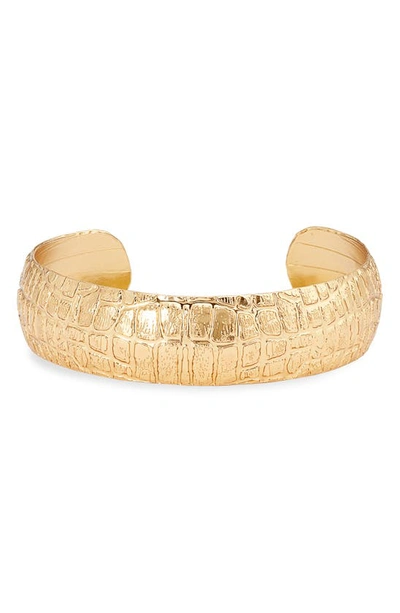 Shop Gas Bijoux Wild Medium Cuff Bracelet In Gold