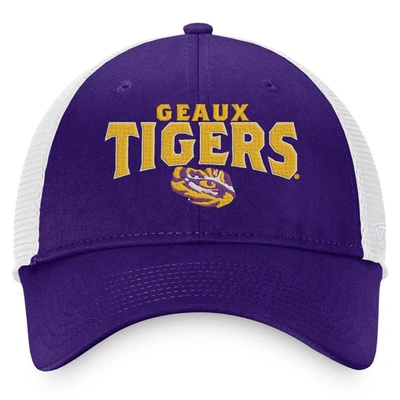Shop Top Of The World Purple Lsu Tigers Breakout Trucker Snapback Hat