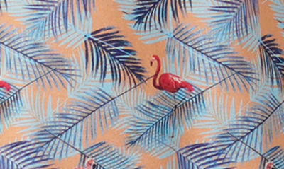 Shop Bugatchi Ooohcotton® Flamingo Print Camp Shirt In Jaffa