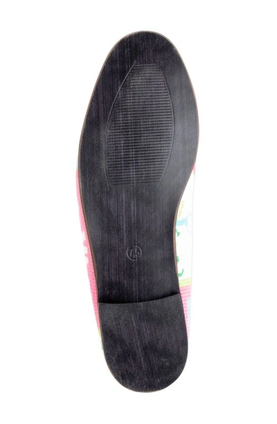 Bypaige Needlepoint Golf Flat In Blue Multi