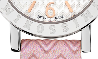 Missoni Estate Leather Strap Watch, 27mm In Stainless Steel