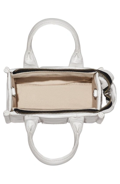 Shop Marc Jacobs The Shiny Crinkle Crossbody Tote Bag In White
