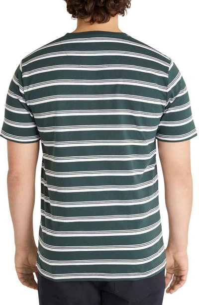 Shop Johnny Bigg Custom Design Stripe T-shirt In Forest