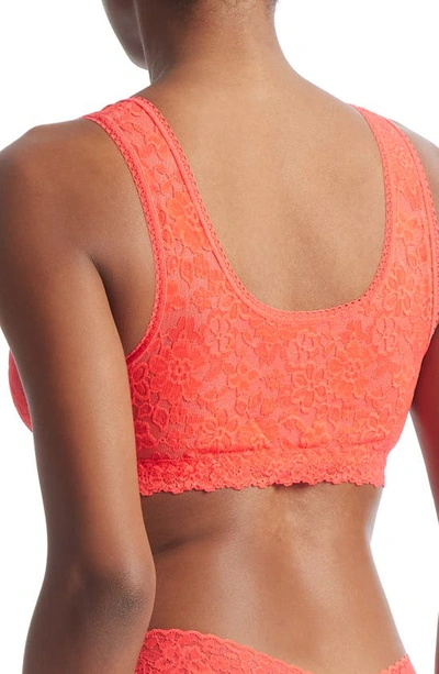 Shop Hanky Panky Daily Lace Overlay Scoop Neck Bralette In Solar Energy