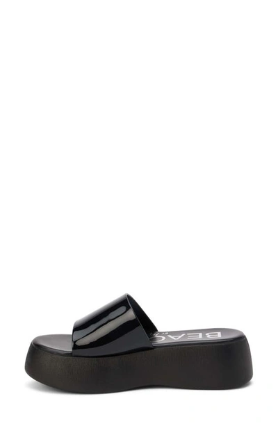 Coconuts By Matisse Solar Platform Slide Sandal In Black