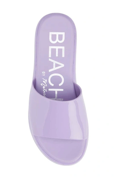 Coconuts By Matisse Solar Platform Slide Sandal In Lilac