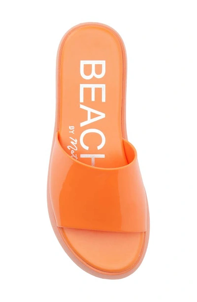 Coconuts By Matisse Solar Platform Slide Sandal In Orange