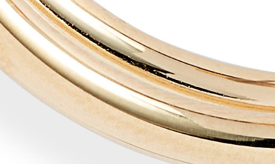 Jennifer Zeuner Calista Double Hoop Earrings In 14k Yellow Gold Plated Silver