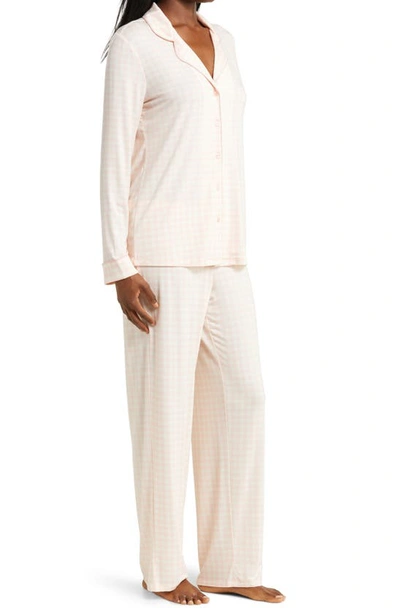 Shop Nordstrom Moonlight Eco Pajamas In Pink Seashell Becca Gingham